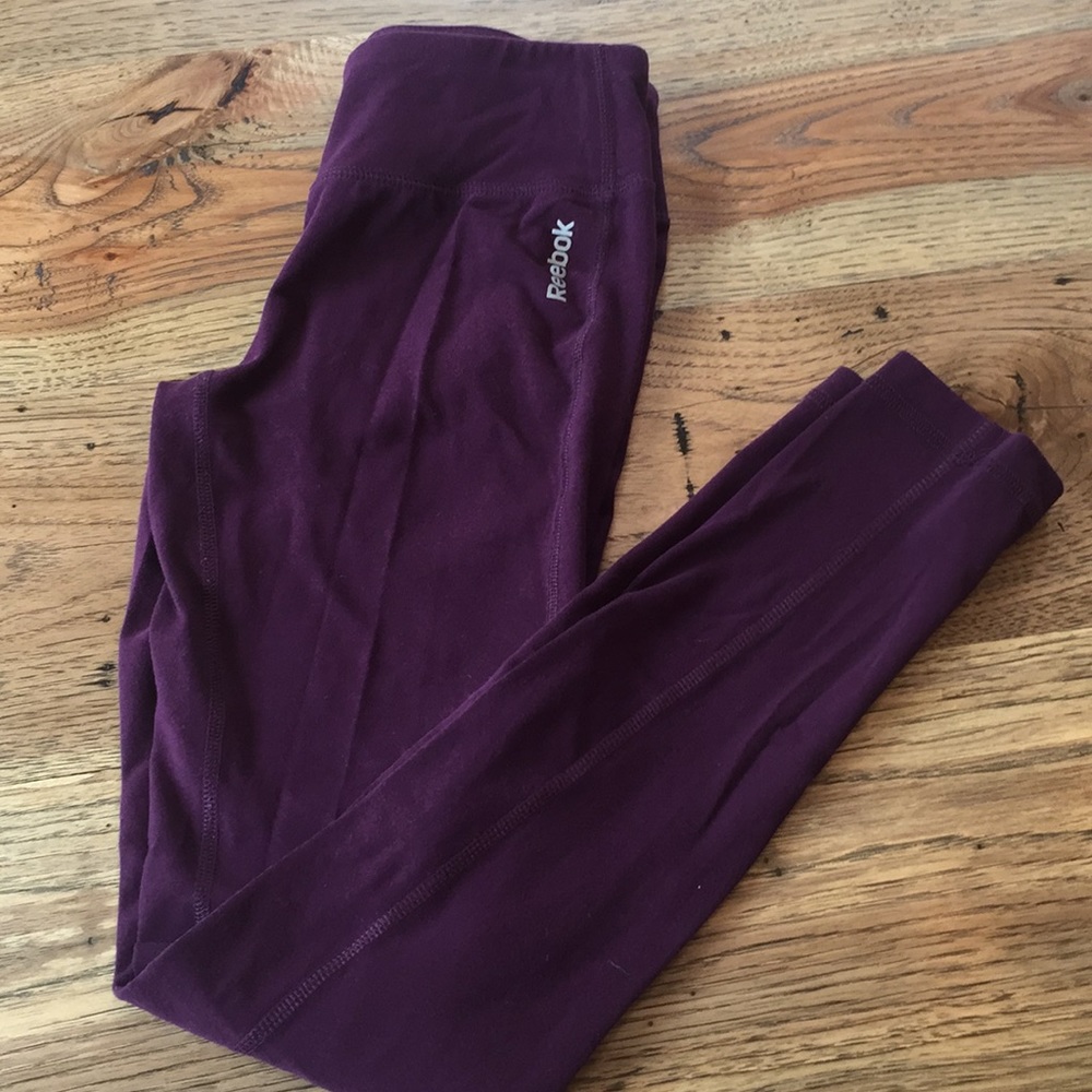 Reebok Maroon Full Length Leggings